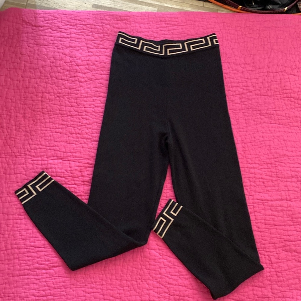 Versace Black and Gold Track Pants